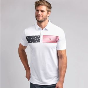 NWT Travis Mathew patriotic polo